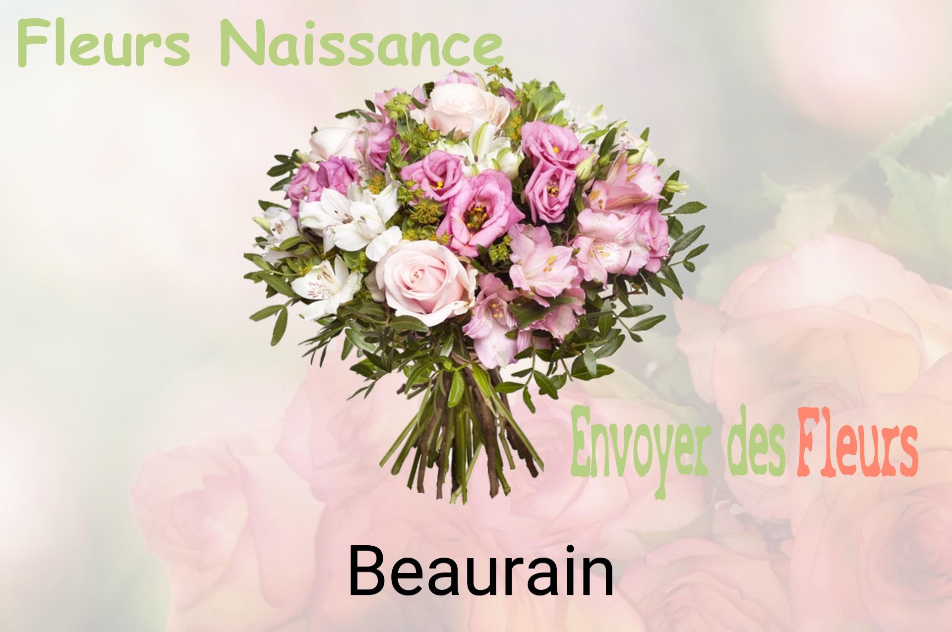 Bouquet de fleurs de naissance livré à Beaurain